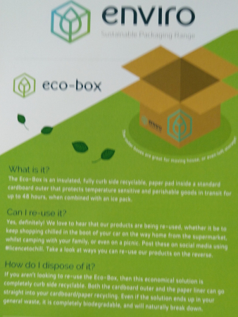 Cutie carton pereti dubli cu izolator termic - 100 reciclabil ECO-BOX - 335 x 335 x 335mm [3]