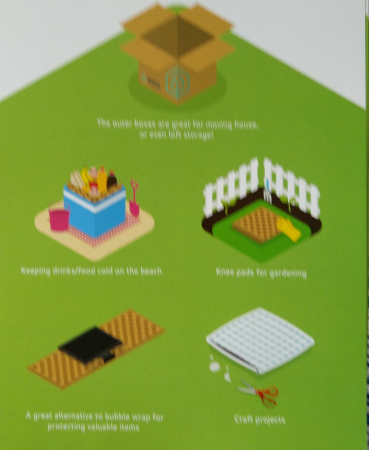 Cutie carton pereti dubli cu izolator termic - 100 reciclabil ECO-BOX - 335 x 335 x 335mm [4]