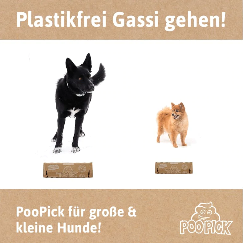 Cutie igienica pentru caini POOPICK BASIC - greutate caine pana in 10 kg - 100% biodegradabil - 0% plastic, 0% petrol [2]