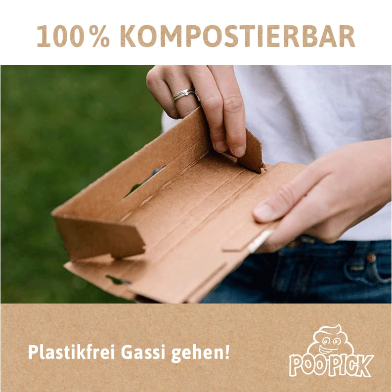 Cutie igienica pentru caini POOPICK ECO - greutate caine pana in 25 kg - 100% biodegradabil - 0% plastic, 0% petrol [1]