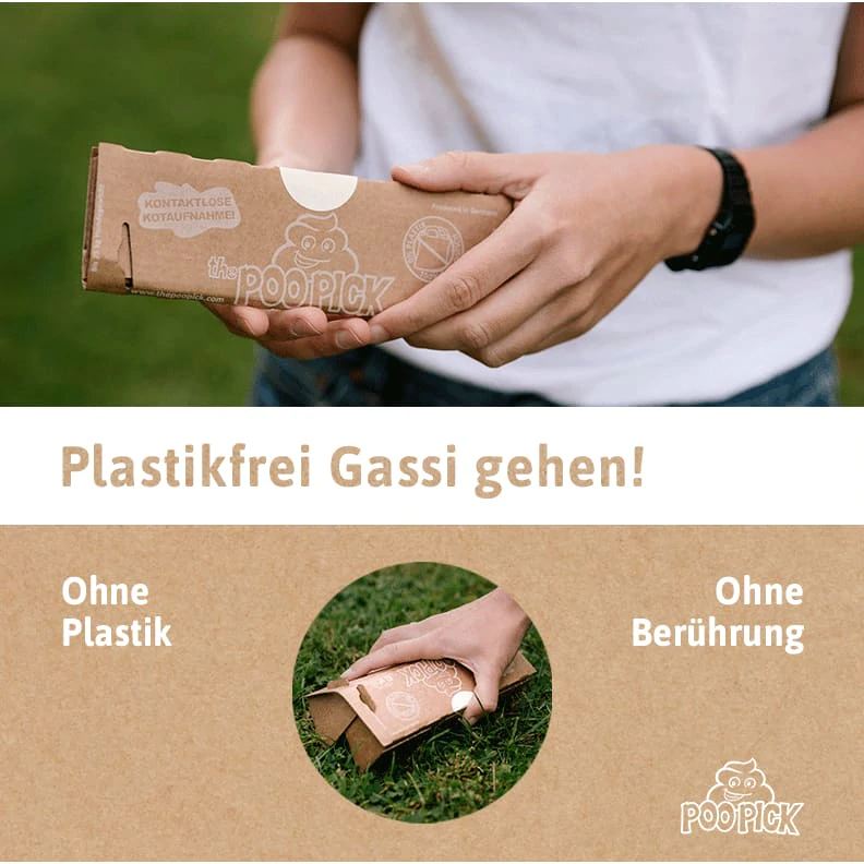 Cutie igienica pentru caini POOPICK PREMIUM - greutate caine pana in 10 kg - 100% biodegradabil - 0% plastic, 0% petrol - 25 bucati inclusiv dispenser [2]