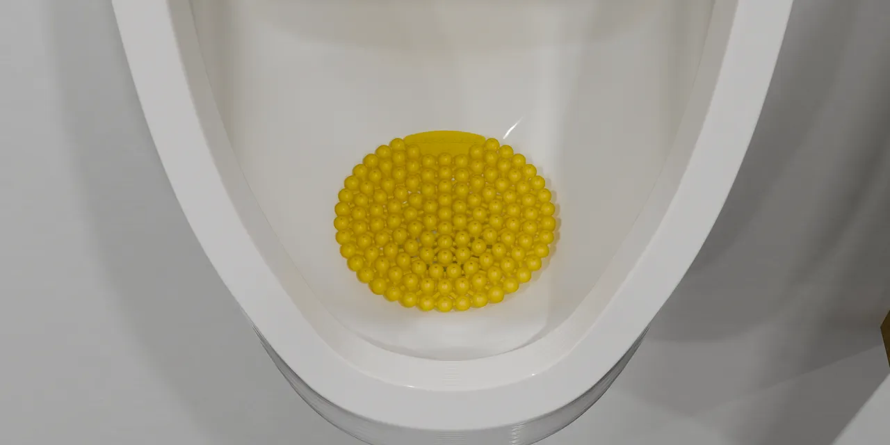 Folie pisoar WEE-SCREEN - yellow - CITRUS MANGO [1]