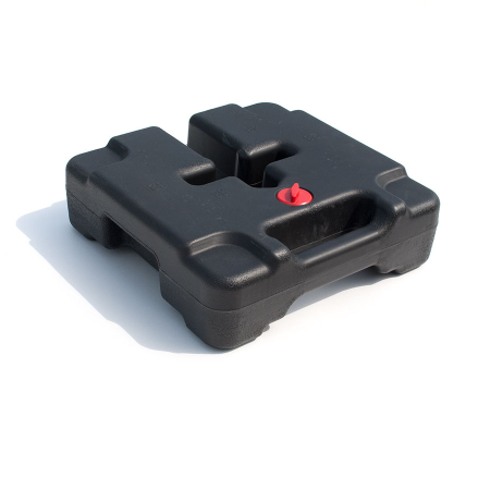 GRADINA - TERASA - Greutate sustinere cort - tip canistra 10l - umplere cu nisip sau apa - 10 Kg, culoare negru plastic PP - 36x36x12 cm