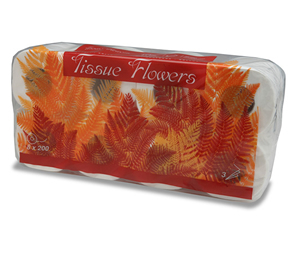 Produse hartie - Hartie igienica Domestic Tissue Flowers 200 - pachet 8 role