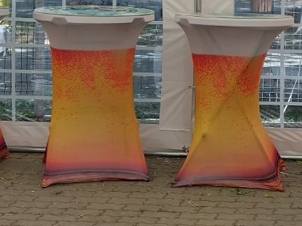 Husa pentru masa pliabila BISTRO - culoare halba de bere - 80x80x120 cm [1]