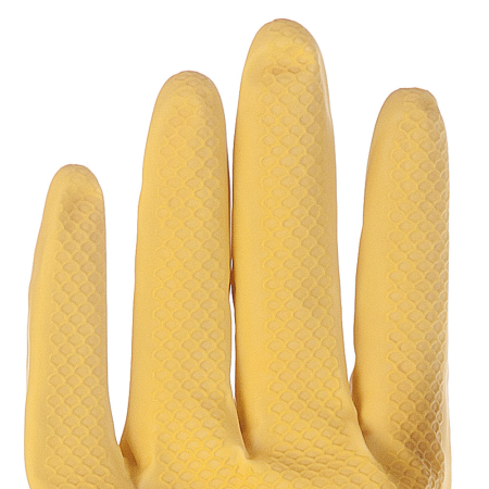 Manusi menaj BETTINA SOFT-din latex, interior cu fibre BBC 30 cm-diverse marimi-culoare galben-pereche [1]