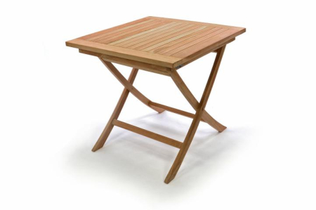 Mese si scaune pliabile - Masa din lemn de TEAK - patrata 80x80 cm  inaltime 75cm