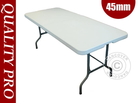 Masa rezistenta - picioare pliabile pt. party YX 200x90x74 cm - ABS alb [1]