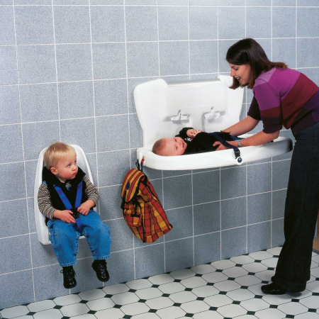 Masa schimbat scutece Babyminder - orizontala - ALB [4]