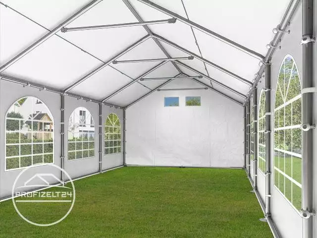 Pavilion - cort evenimente FLEX PLUS - 4x6 m - culoare alb - prelata acoperis PE 300g / mp [1]
