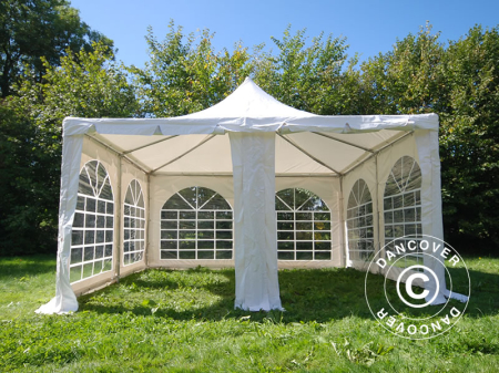 GRADINA - TERASA - Pavilion - cort MARQUEE PRO - 4x4 metri - acoperis impermeabil PVC500g/mp - culoare alb