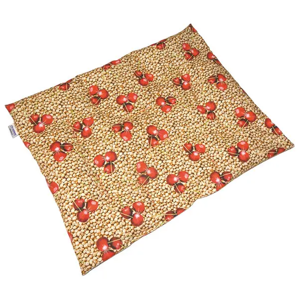 Perna cu samburi de cires 40x50 cm - husa din bumbac - rezista incalzita la microwelle [2]