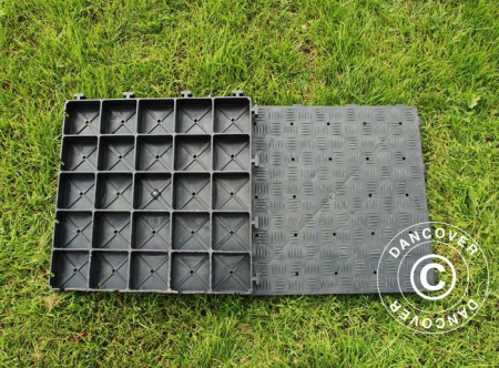 Podea evenimente PROFIFLOOR - din PE 100% reciclat, 5 cm grosime - 50x50 cm - culoare antracit - rezistenta 90 t / mp, UV-rezistent, fire safety [1]