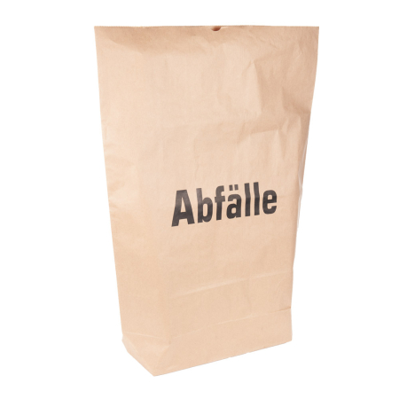 Ambalaje catering - Sac de gunoi menajer compostabil - 80 litri 55x85x20 cm- din hartie - foarte rezistent