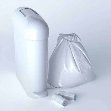 CURATENIE - ODORIZARE - Saci pt gunoi FEMCARE MVP - impreganti antimicrobial - 25 buc