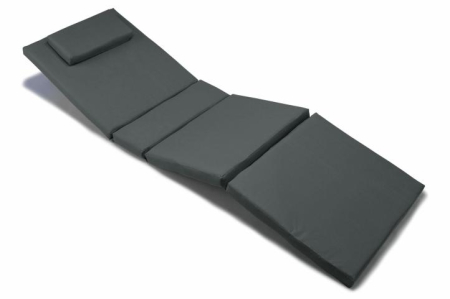 Mobilier terase - Saltea din burete cu perna - 4 segmente - culoare antracit