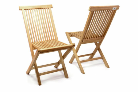 Scaun pentru terasa din lemn de TEAK - pliabil 46 x 89 x 62cm [1]