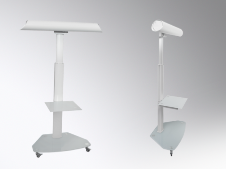 LAMPI - Stand cu 2 polite pentru purificator UVG80 - inaltime reglabila 120-180cm - 4 roti mobile