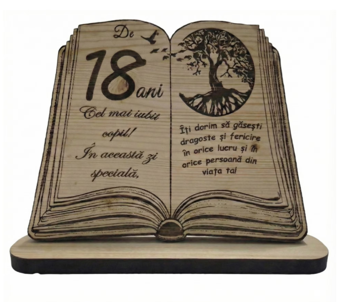 Placheta decorativa 18 ani, 340x270x18 mm [3]