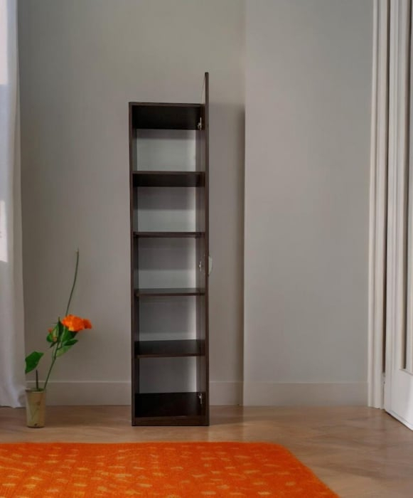 Dulap tip Soldat, 197x45x50 cm, 4 polite, Wenge/Alb, Pal 18 mm [6]