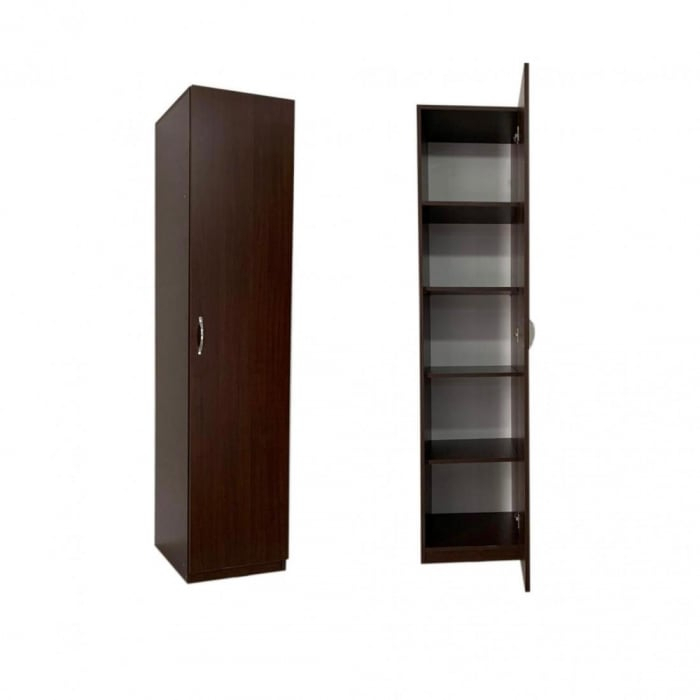 Dulap tip Soldat, 197x45x50 cm, 4 polite, Wenge/Alb, Pal 18 mm [7]