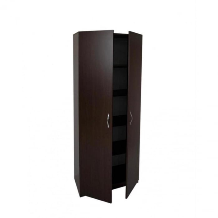 Dulap Wenge 2 usi, 4 polite, 197x80x40 cm, Pal 18 mm [2]