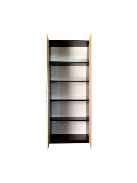 Dulap Wenge/Sonoma 2 usi, 4 polite, 197x80x40 cm, Pal 18 mm [5]