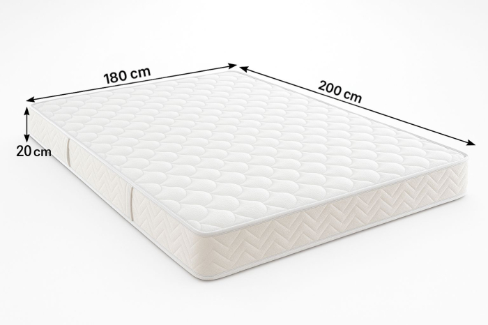 Pat tapitat Sebastian cu saltea , 180x200 cm, Roz [5]