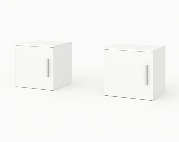 Set Dormitor Elis cu oglinda, Pat 180x200cm, Alb, Pal 18 mm [7]