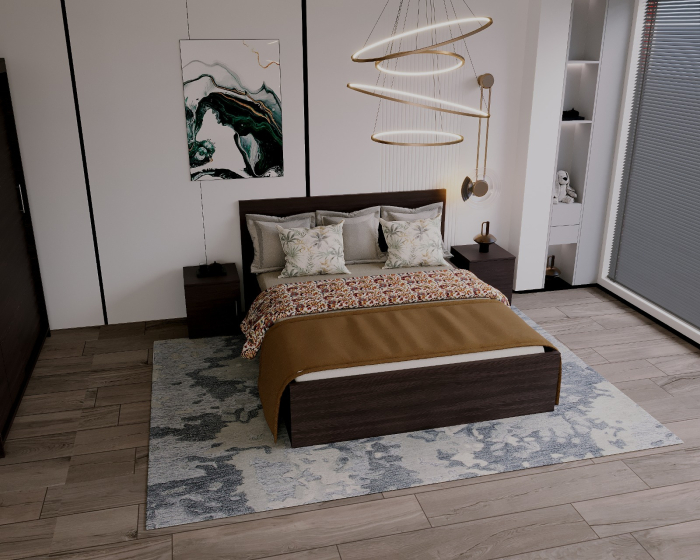 Set Dormitor Elis, Pat 180x200cm, Wenge, Pal 18 mm [3]