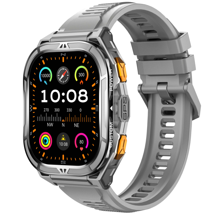 Ceas Smart Watch VG 46 Pro VALDUS 1.96 Inch AMOLED 410x502, rezistent apa 5 ATM, ecran 44x49 mm, GPS Multi Sports Mode, apeluri Bluetooth VG46 Pro, 2 curele, control prin aplicatie [4]