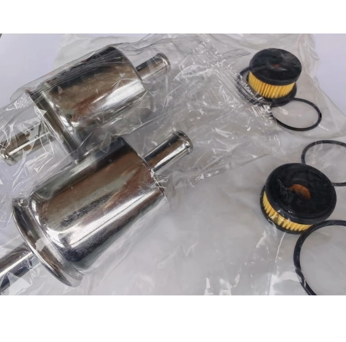 Pachet 4 filtre ( 2 Seturi ) filtre GPL pentru instalatiile Tomasetto cu electrovalva de gpl marca Valtek, separata de Vaporizatorul de gaz ), filtrul faza gazoasa intrari 12x12 mm . cu garnituri incl [1]