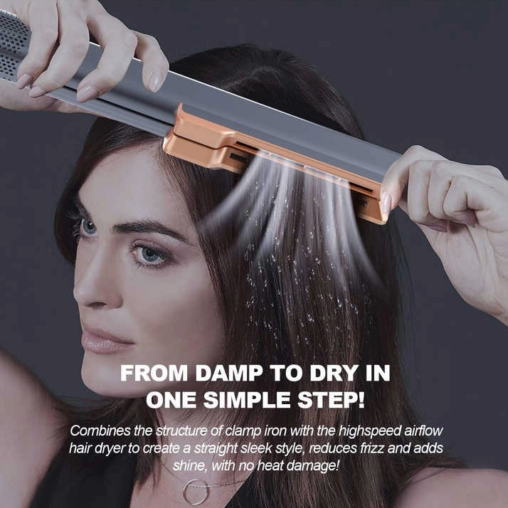 Placa de intins parul cu aer cald 2 in 1 Mesky Airflow, design modern, patent recunoscut, tehnologie avansata pentru uscare si indreptare simultana, eliberare de ioni negativi, protectie pentru toate [5]