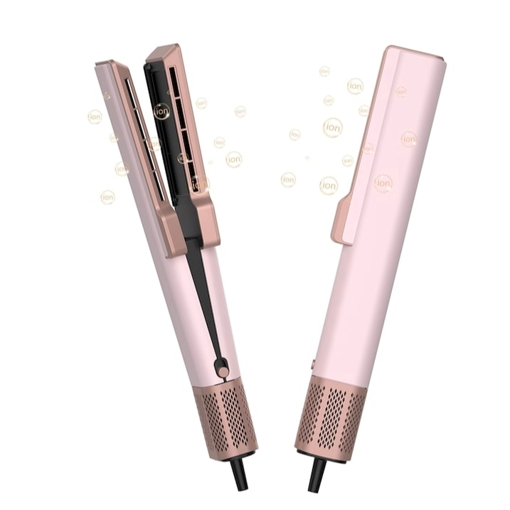 Placa de intins parul cu aer cald 2 in 1 Mesky Airflow, design modern, patent recunoscut, tehnologie avansata pentru uscare si indreptare simultana, eliberare de ioni negativi, protectie pentru toate [10]