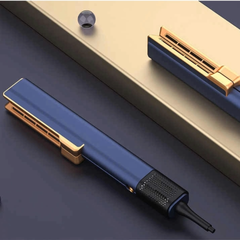 Placa de intins parul cu aer cald 2 in 1 Mesky Airflow, albastru, design modern, patent recunoscut, tehnologie avansata pentru uscare si indreptare simultana, eliberare de ioni negativi, fara daune ca [4]