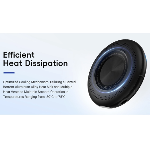 Adaptor AI Box, tehnologie 6 nm, model PCS47, 8GB RAM + 128GB ROM, 4G SIM, GPS, Octa-Core, YouTube, Netflix, Google Play, OttoAibox Android 13 AI Box Smart Wireless Carplay Box Auto Adapter for Cars [3]