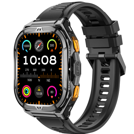 Produse - Ceas Smart Watch VG 46 Pro VALDUS 1.96 Inch AMOLED 410x502, rezistent apa 5 ATM, ecran 44x49 mm, GPS Multi Sports Mode, apeluri Bluetooth VG46 Pro, 2 curele, control prin aplicatie