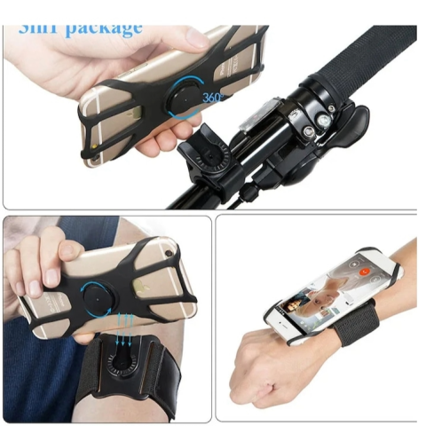 Produse - Husa Banderola pentru brat/mana pentru alergat, sala, bicicleta, yoga, fitness, Universala, 360° rotire si cu acces usor la ecran, fitness, sport, jogging,, Negru