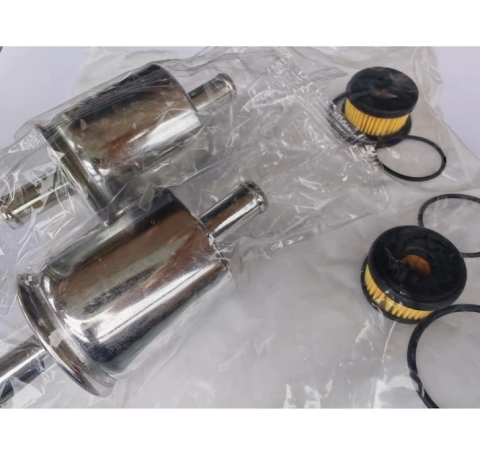 Produse - Pachet 4 filtre ( 2 Seturi ) filtre GPL pentru instalatiile Tomasetto cu electrovalva de gpl marca Valtek, separata de Vaporizatorul de gaz ), filtrul faza gazoasa intrari 12x12 mm . cu garnituri incl