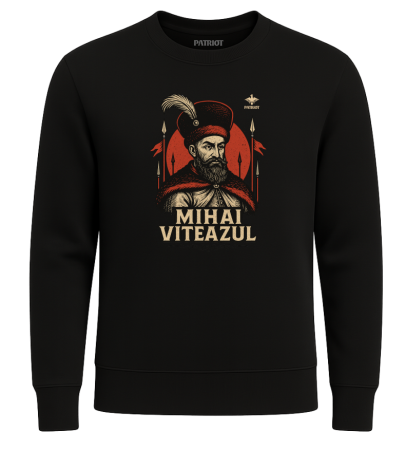 Bluză - Bluză Mihai Viteazul, negru, PAT38