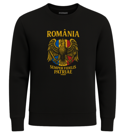 Bluză - Bluză România Semper fidelis 2, negru, PAT12