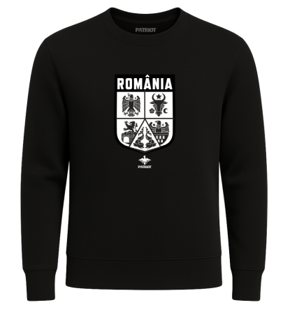 Bluză - Bluză Stema României Regiuni, negru, PAT54