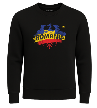 Bluză - Bluză Trăiască România, negru, PAT20