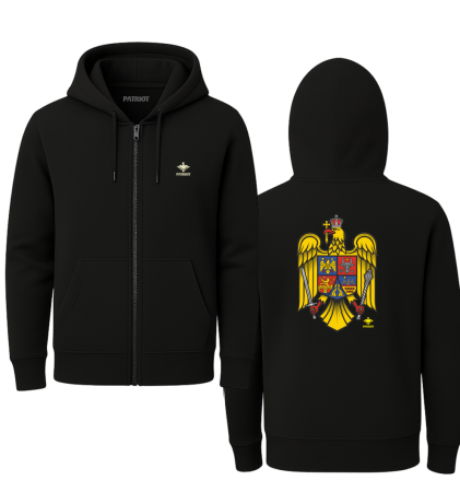 Hanorac - Hanorac Stema României, negru, PAT68