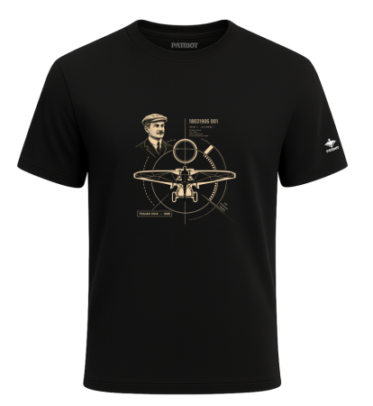 Tricouri - Tricou Traian Vuia, negru PAT163