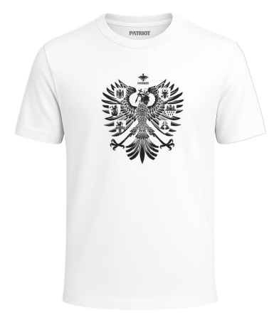 Tricou - Tricou Acvilă Stemă, alb, PAT83