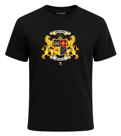 Tricou - Tricou Amor Patriae Nostra Lex, negru, PAT14