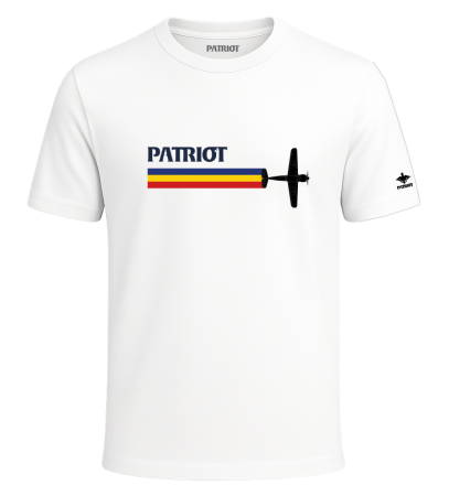Tricouri - Tricou Avion Tricolor, alb, PAT112
