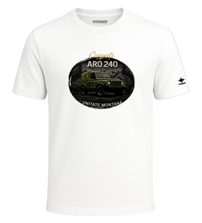Tricouri - Tricou Carpati Aro, alb, PAT91
