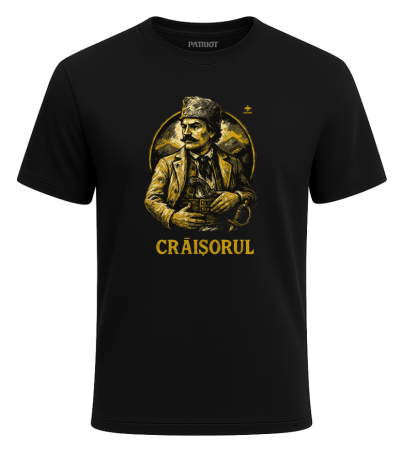 Tricou - Tricou Crăișorul, negru, PAT29